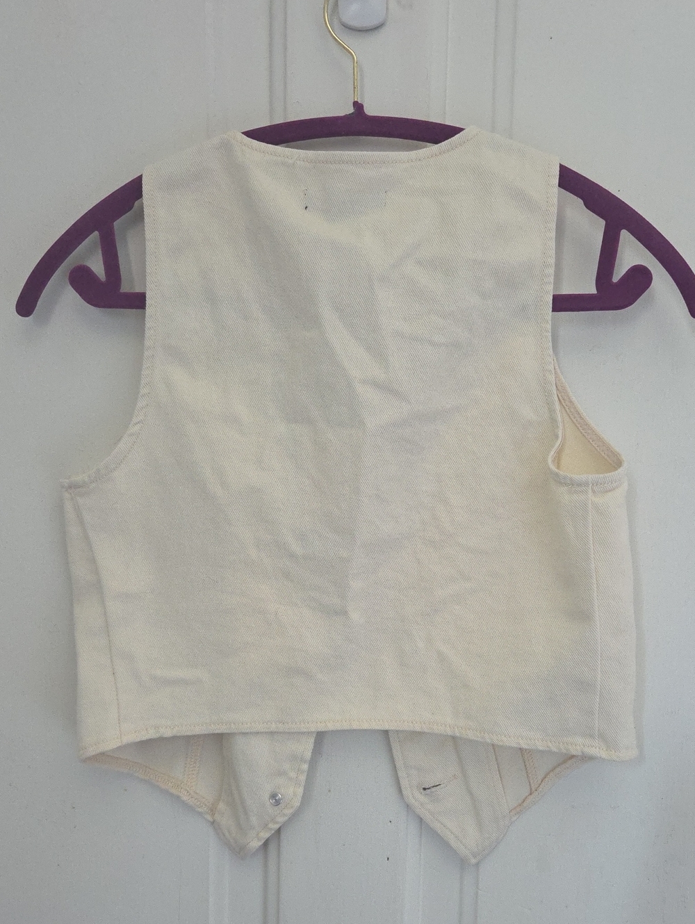 Sincerely Jules Cream Denim Vest - Picture 6 of 7